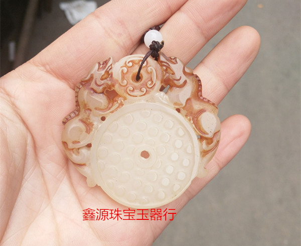 事事平安白玉仿老貔貅杂件古玩