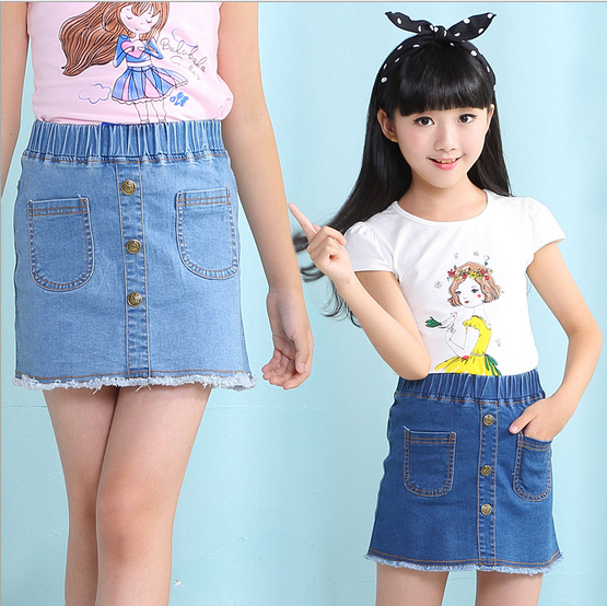 Jupe fillette en toile - Ref 2048145 Image 5