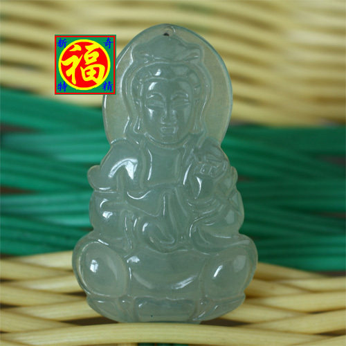 天然翡翠A货真玉观音吊坠观世音挂坠玉佩有证书大人小孩生日礼物