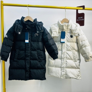 长款 110 儿童深冬季 潮款 羽绒服90白鸭绒超厚实保暖男童女童 160码