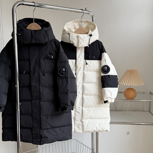 120-170码 中大童冬季长款羽绒服90白鸭绒超厚实保暖男女童深冬款