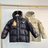 潮童深冬季 110 160码 连帽羽绒服三防面料90白鸭绒厚实蓬松男女童