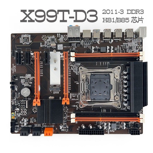 X99T-D3 2011-3主板台式机ECC服务器DDR3 X99 E5 2678V3 V4