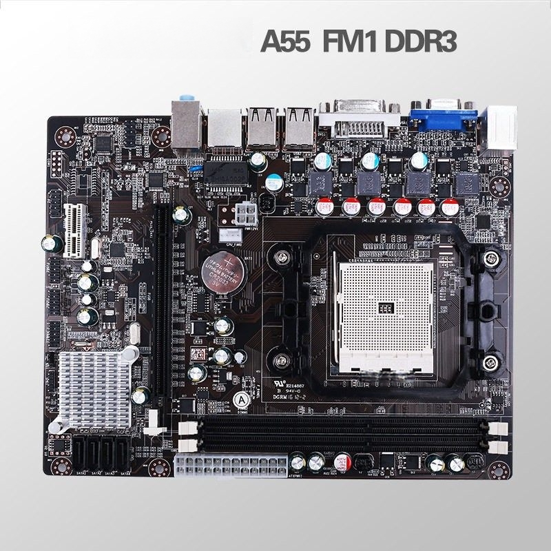 全新主板AMD A55 FM1 DDR3支持x4 631/641 A/E系列带显卡接口