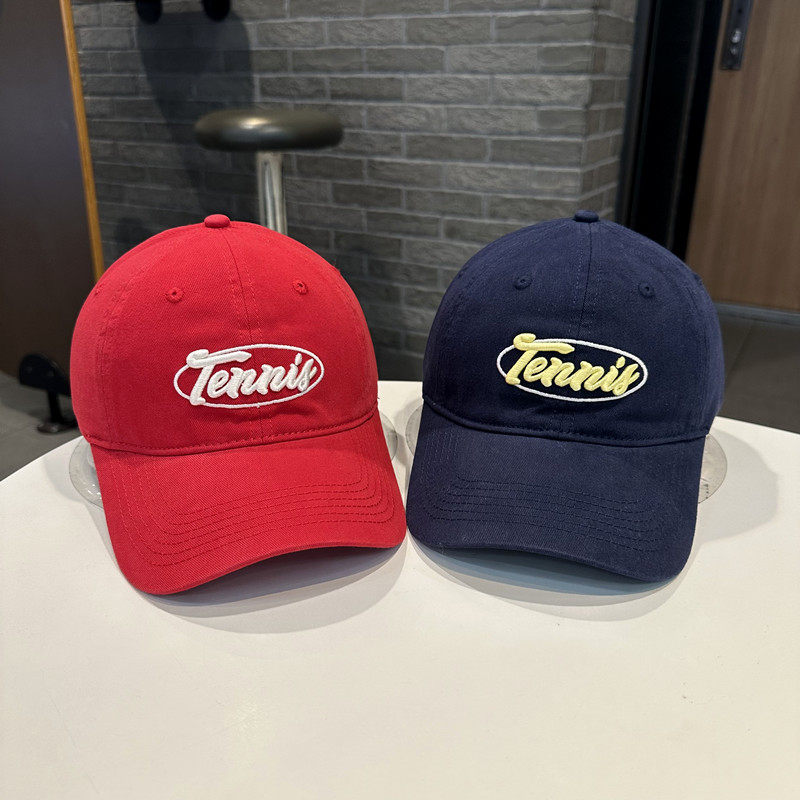 Tennis大字母时尚韩国青年情侣百搭学生情侣鸭舌帽街头遮脸鸭舌帽