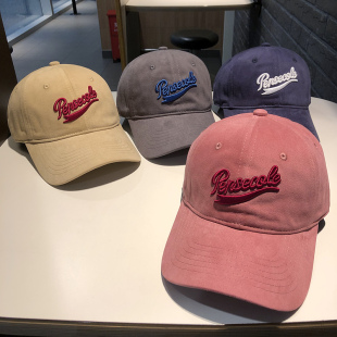 棒球帽女韩版 街头chic字母百搭鸭舌帽青年情侣学生出游潮搭遮阳帽