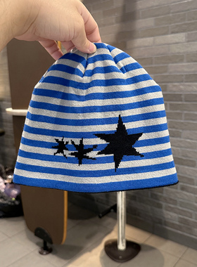 时尚韩版三叶星头围套头帽女适中偏厚款秋冬保暖双层瓜皮包头冷帽