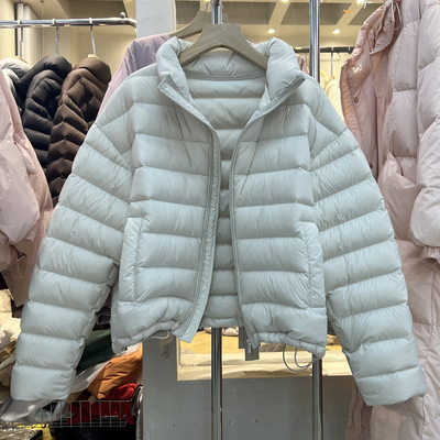 立领排骨泡芙羽绒服女短款面包服