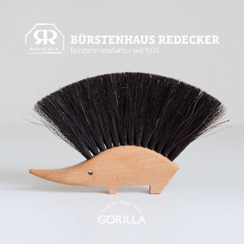 德国进口 Redecker 书台刷 榉木 马毛 可爱箭猪造型 经典复古