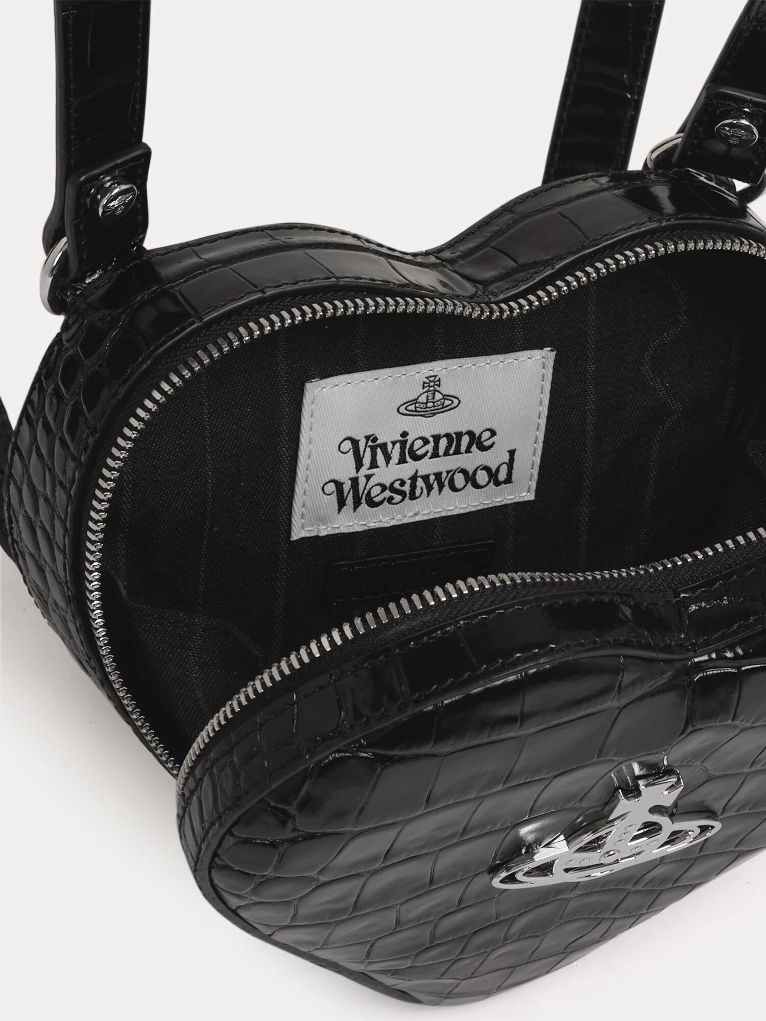 Подлинный рюкзак из кожи с узором крокодила Queen Mother Ella от Vivienne Westwood