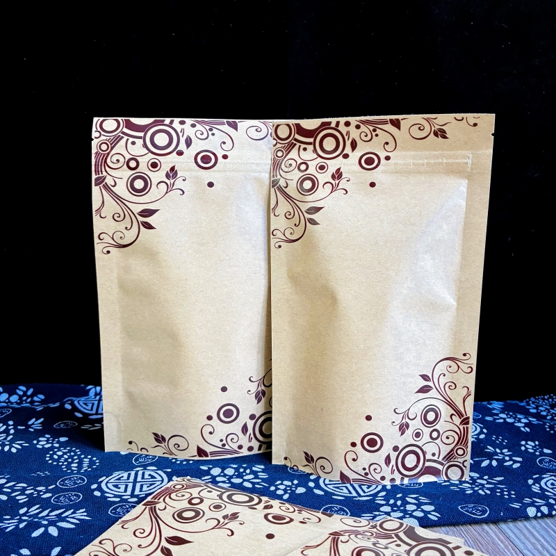 100克牛皮纸袋印花镀铝不透明袋