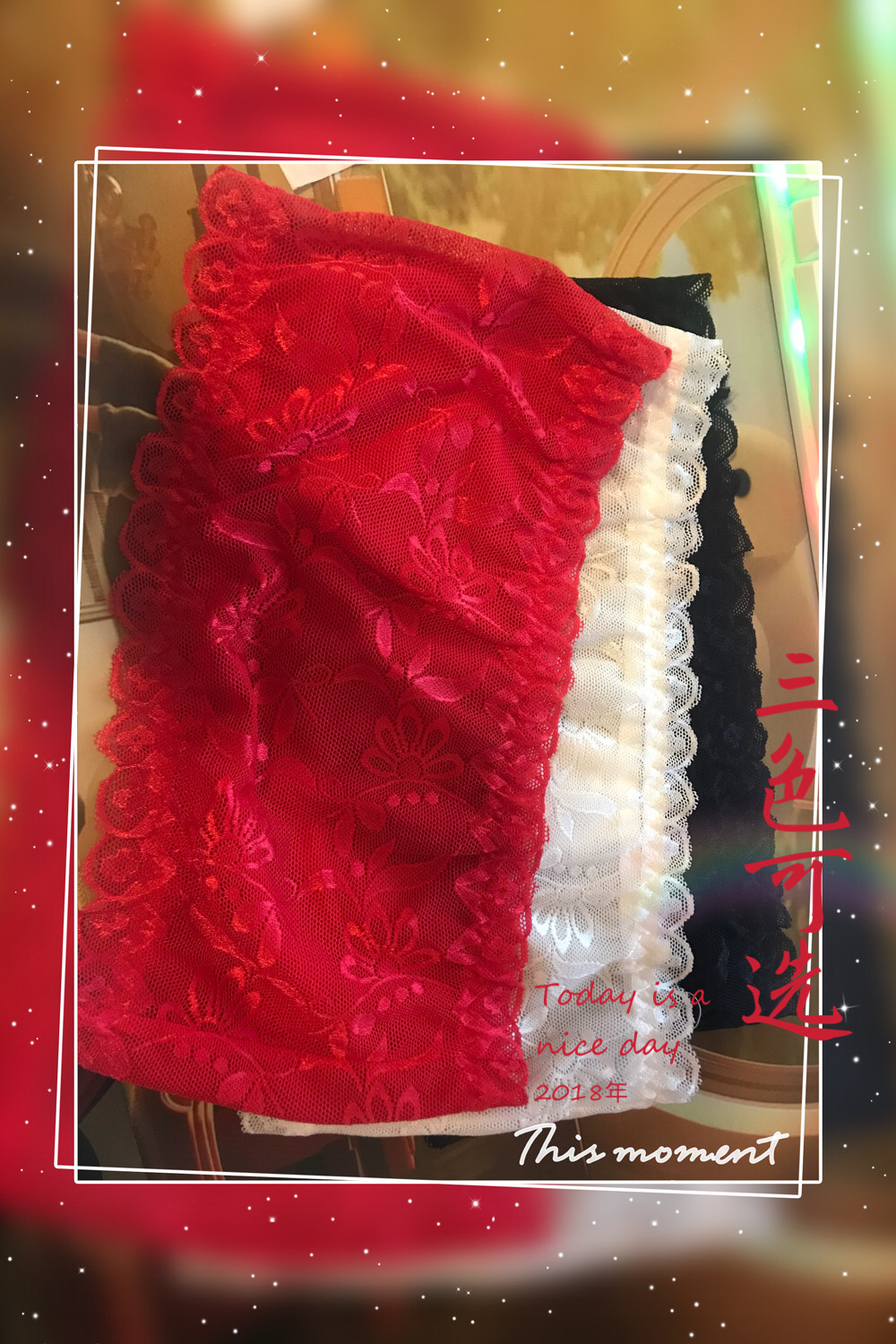 包邮本命年红色蕾丝花边抹胸裹胸内衣防走光打底性感内搭吊带