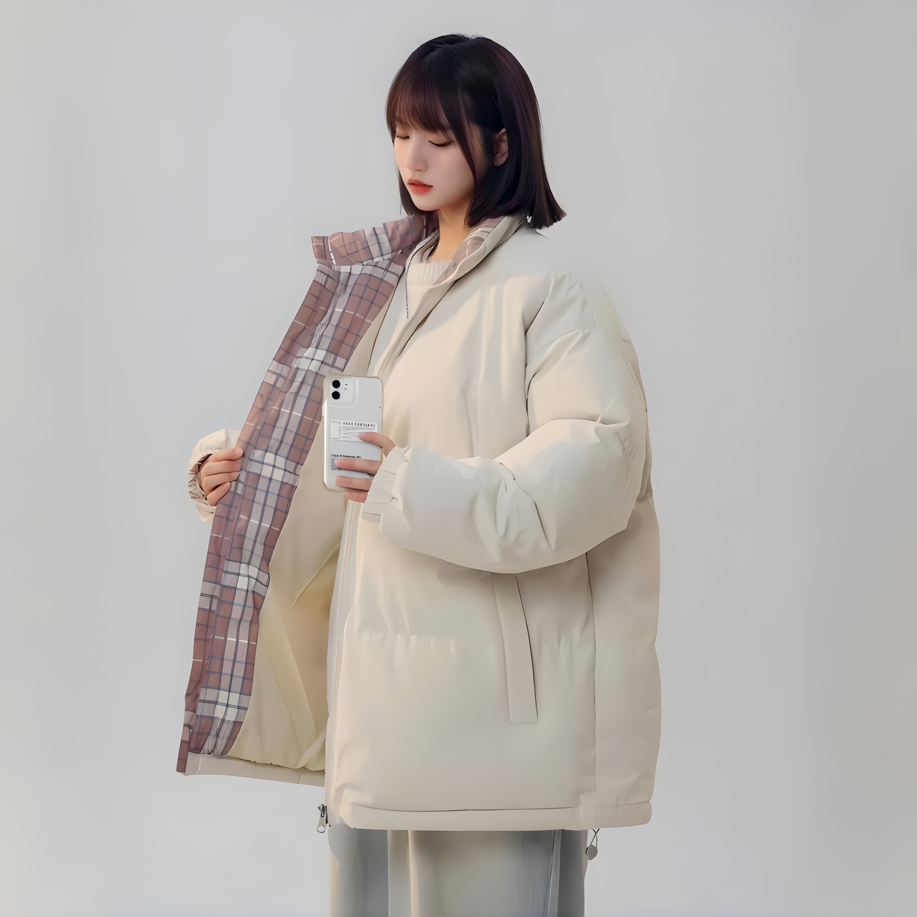 加大码胖妹妹羽绒棉服女秋冬新款棉衣/棉服