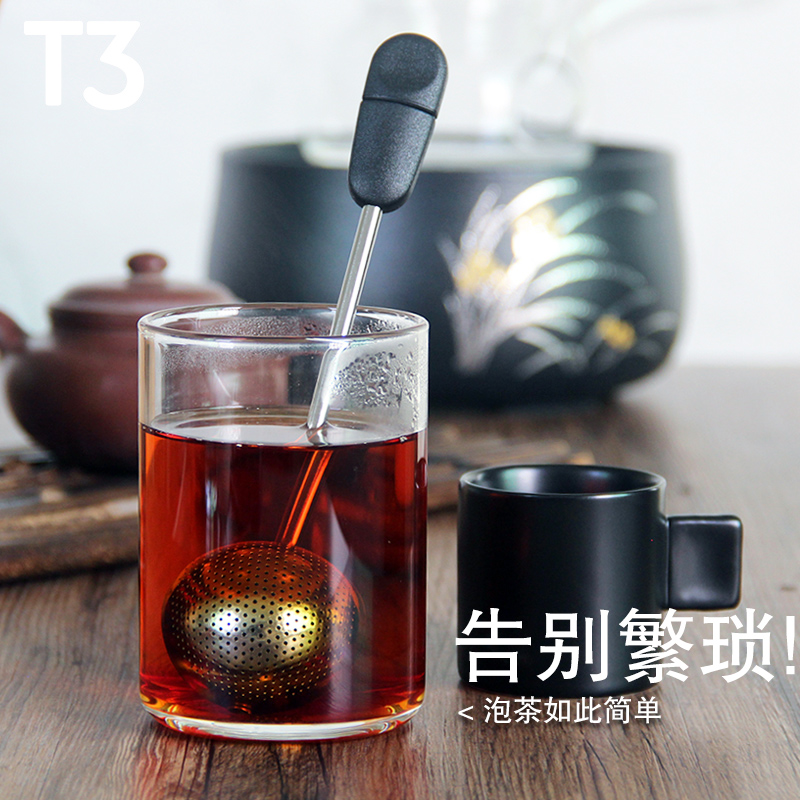 创意泡茶神器304不锈钢茶漏茶滤花茶过滤网滤茶器懒人茶包隔茶球-封面