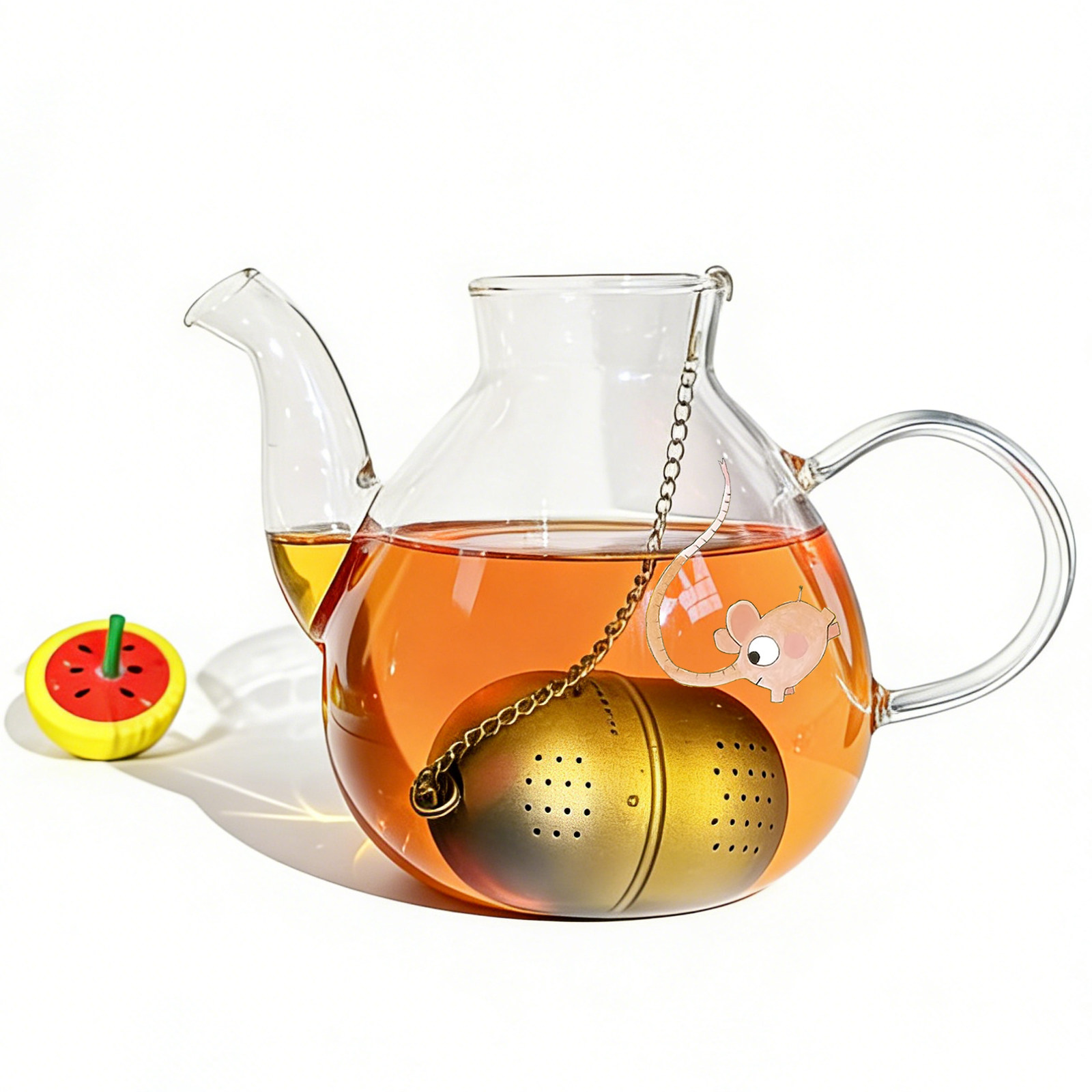 三个滤茶蛋纯钛茶隔泡茶神器小青柑花茶叶过滤茶球茶滤创意茶包