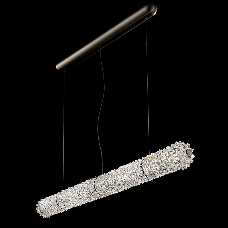 国外新款餐厅吊灯小众水晶玻璃艺术个性北欧后现代简约棱镜饭厅灯