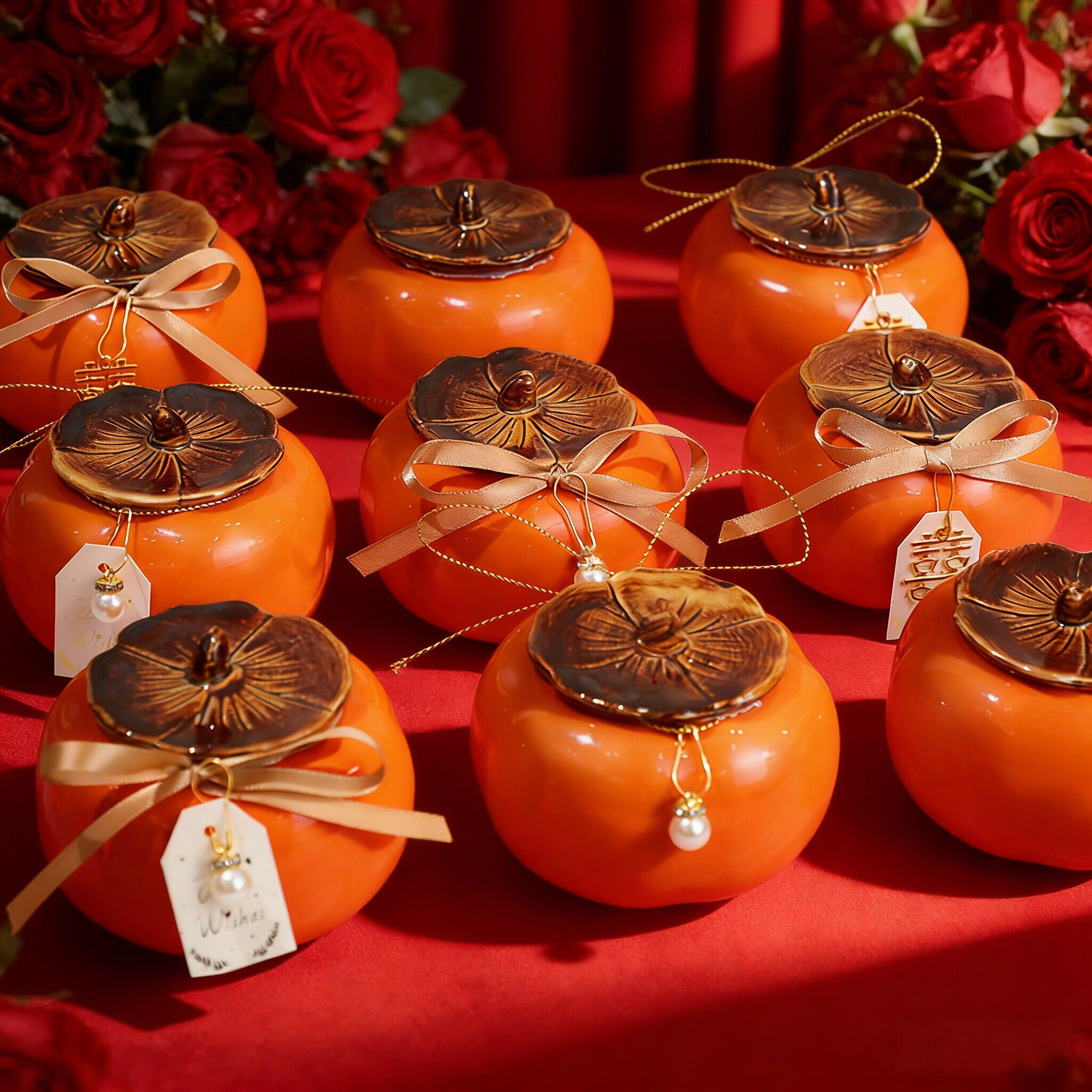 柿子喜糖盒2026新款柿柿如意罐结婚伴手礼小物件订婚成品礼品盒子