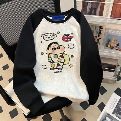 纯棉重磅潮牌圆领卫衣美式新款