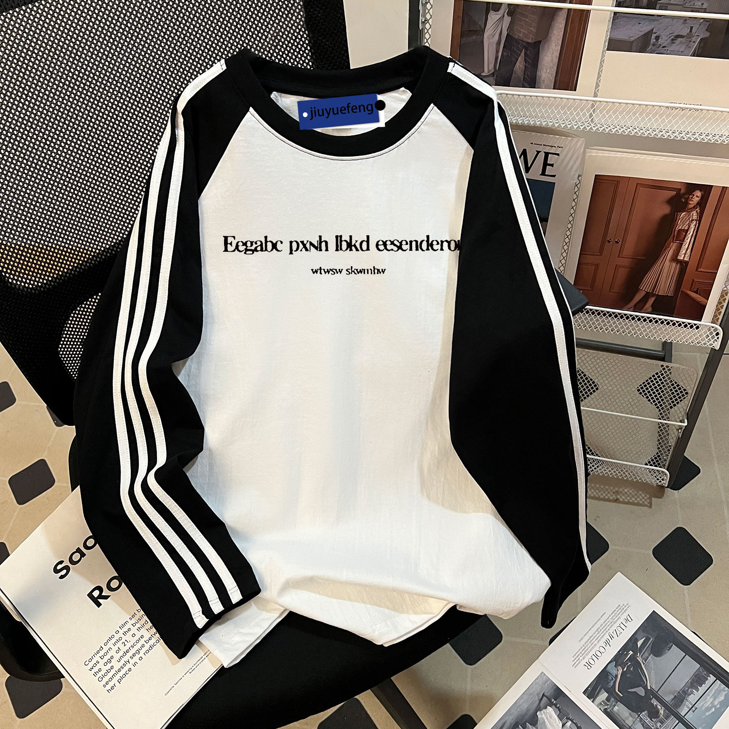 纯棉T恤长袖男生春秋季2025新款