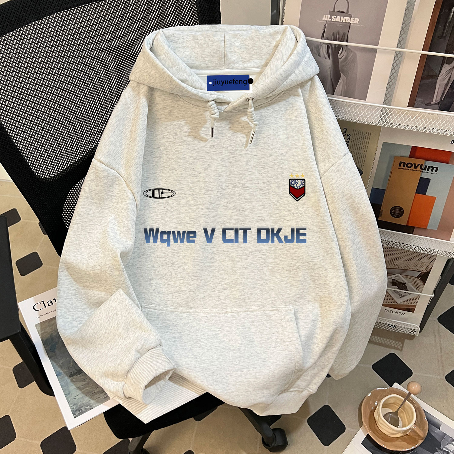 重磅美式高街连帽卫衣男生宽松