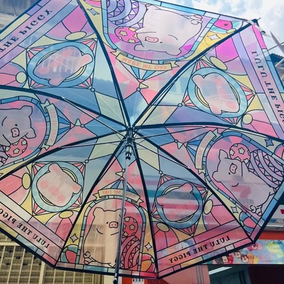 711-大口仔唐老鸭玉桂狗彩绘晴伞酷乐米美乐迪猫星人皮卡丘吏迪奇