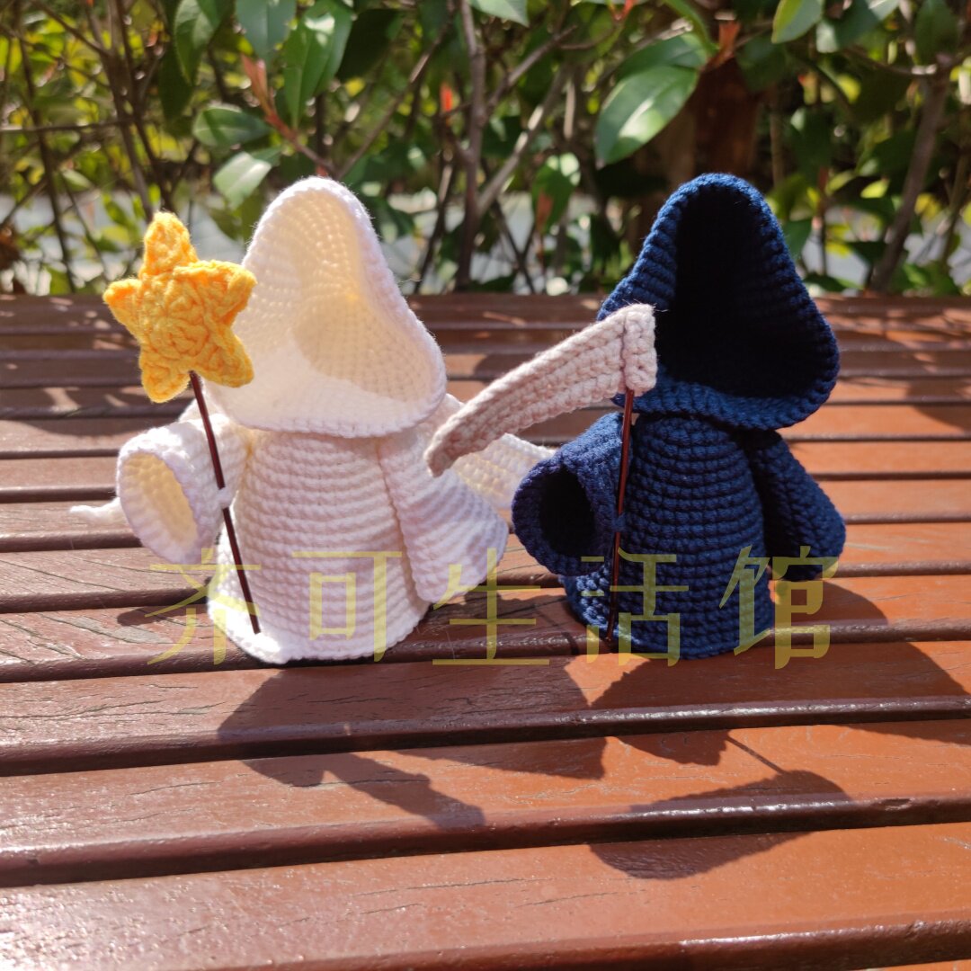 钩针死神和天使挂件成品编织毛线创意玩偶摆件礼品情侣互换礼物