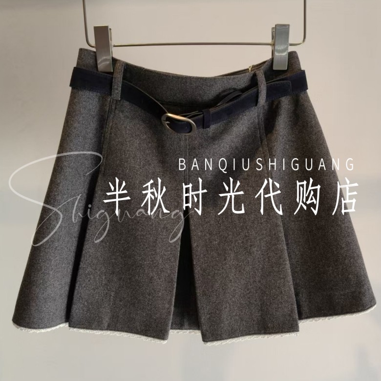 （小魔女）Car/卡**洛琳 专柜正品 25冬款半裙XRC6Q09B￥1980