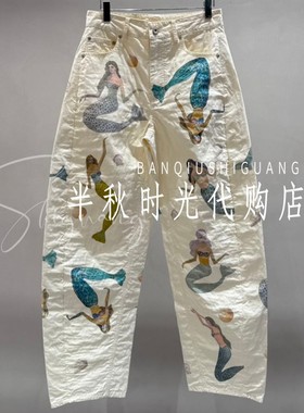 （小魔女）UY25474K137137-1999 UOOYAA乌丫25冬葫芦纹绗缝弯刀裤