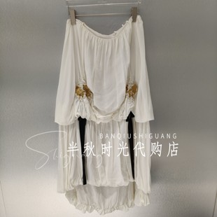 2026春款 专柜正品 2680 抓皱花花苞吊带长裙26SSDR26