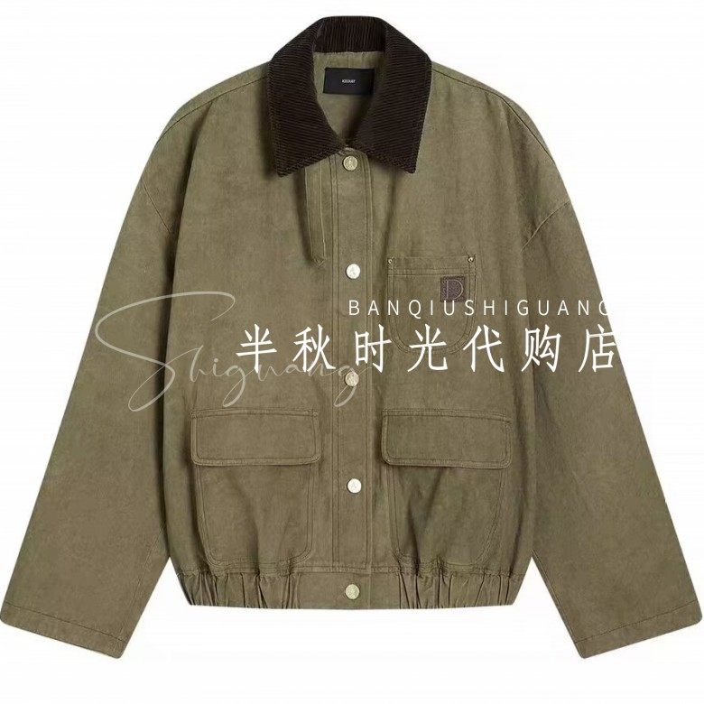 （小魔女）25FWDJ38-3480IC*E 专柜正品2025冬款 复古宽松厚外套