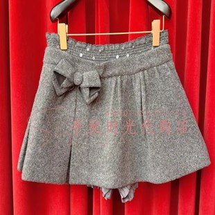 LF25D11SS132原1795Lfam拉飞姆25冬打揽廓形短半裙 小魔女