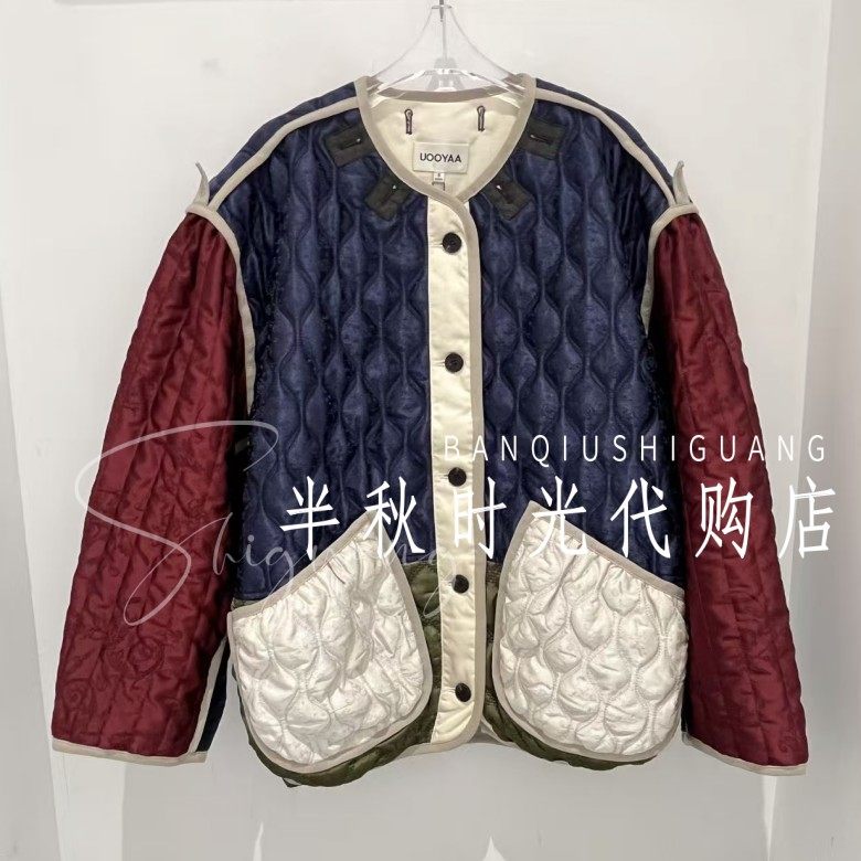 （小魔女）UY25432A119181原3999 UOA乌88丫25冬季提花拼接棉服