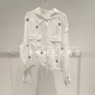 原1999 衬衫 UOOYAA乌丫专柜正品 2026春UY26172C163138刺绣工装