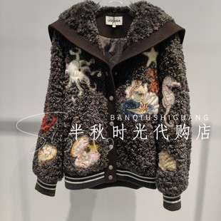 (小魔女)UY25442W134179-4999 UOOYAA乌丫25冬海军领棒球服外套