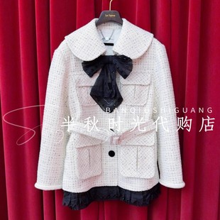 飞姆26春装 LF26C01SC236原3895LeFe拉 蝴蝶结绣花外套 小魔女