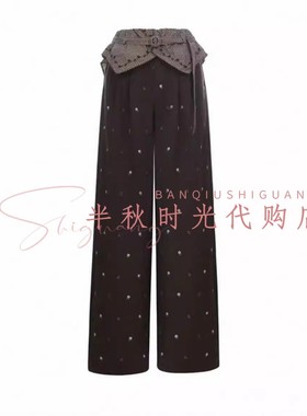 （小魔女）LF26C41SP135原1995LeFame拉飞姆26春装绣花格纹休闲裤