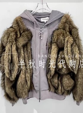 (小魔女)UY25442W134178-4999UOOYAA乌丫正品25冬精灵连帽卫衣