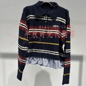 UY25362M353132原2499UOOYAA乌丫专柜正品 2025冬条纹针织polp衫