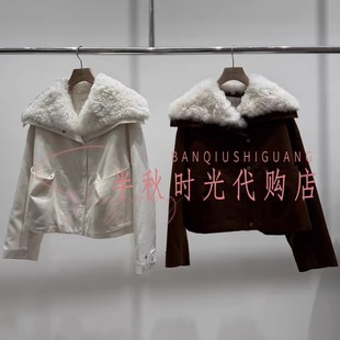 25冬毛绒翻领外套 XRV7G20B原2680艾AIV专柜正品 小魔女