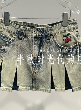UY26234N137145-1399乌丫/UOOYAA专柜正品夏休闲百褶樱桃装