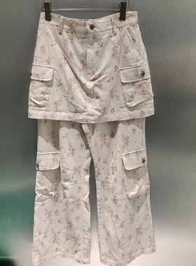 福*蝶专柜正品2026年春款碎花假两件裙裤2610K11134-1799