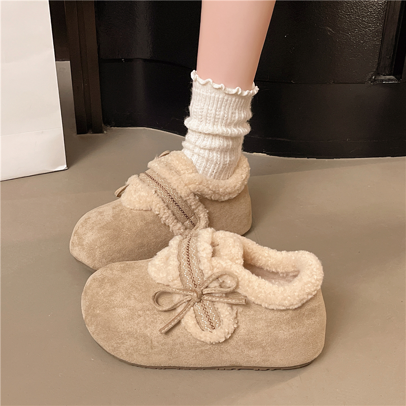 厚底勃肯鞋女2025冬季新款