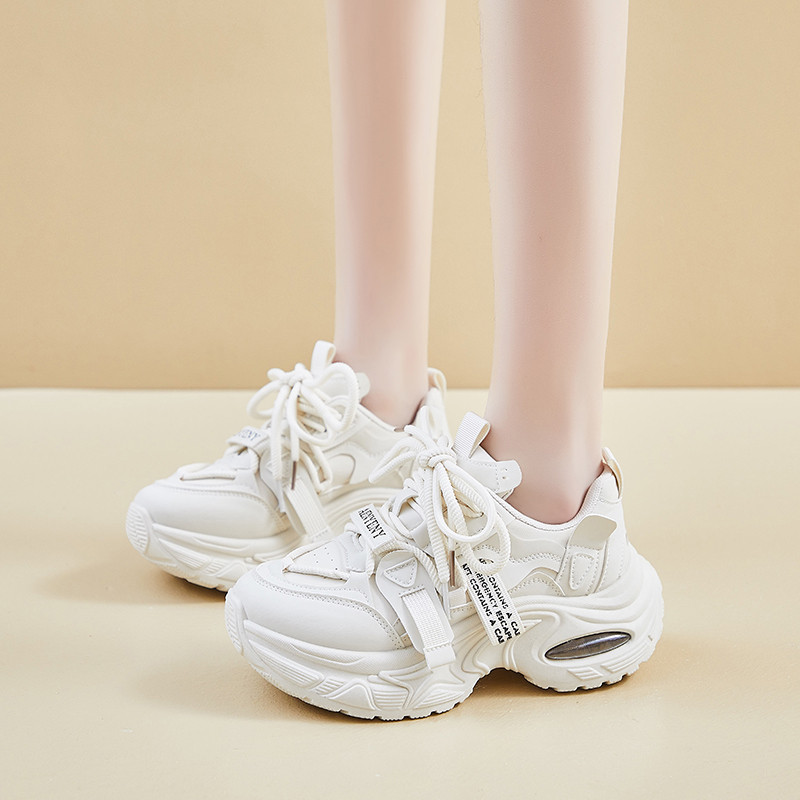 厚底老爹鞋女2026新款百搭ins潮配阔腿裤小白鞋女轻便增高休闲鞋,女鞋,老爹鞋,淘宝优惠券,粉丝福利购,淘宝优惠卷