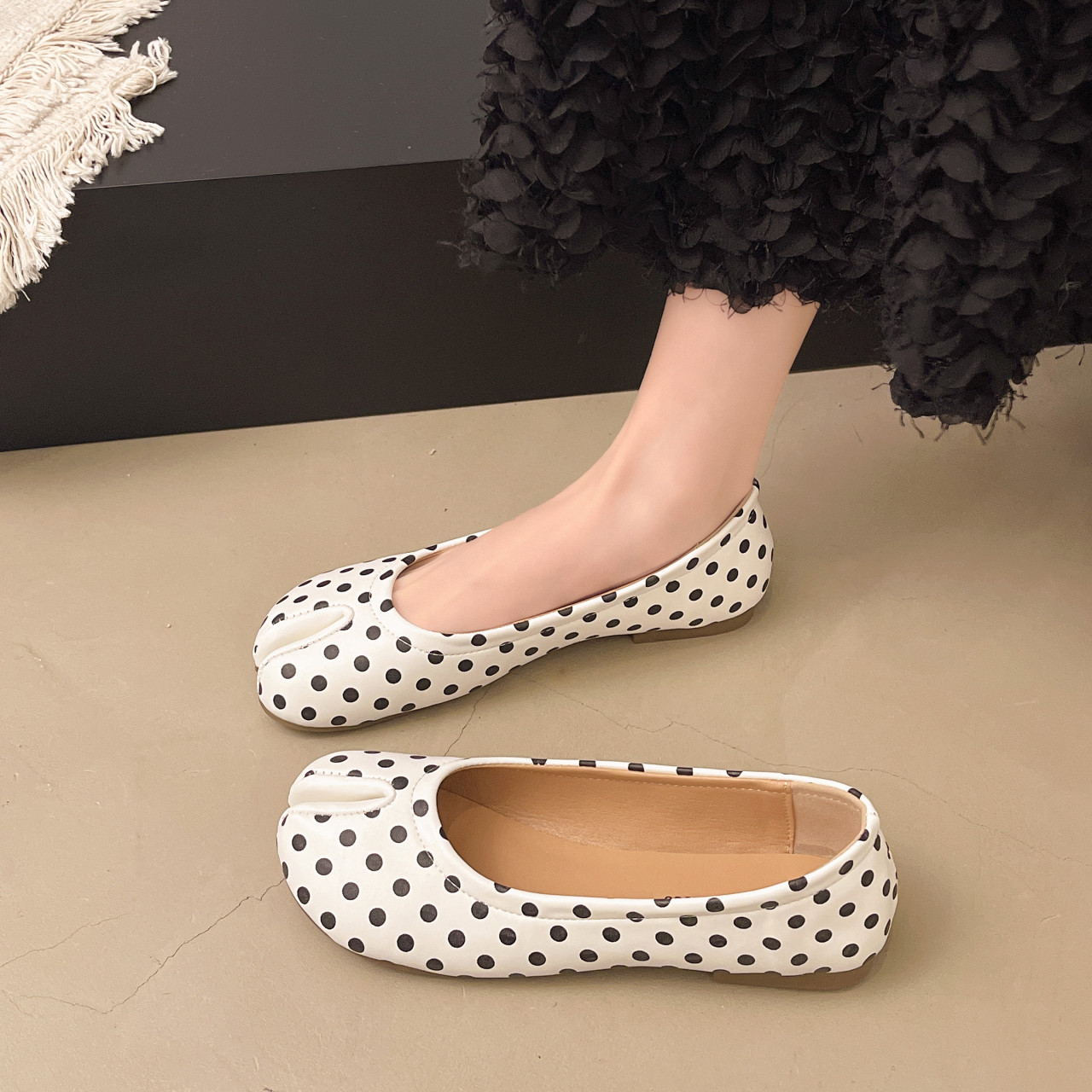 韩系百搭甜美风配裙子浅口单鞋女2026春季新款分趾一脚蹬玛丽珍鞋,女鞋,浅口单鞋,淘宝优惠券,粉丝福利购,淘宝优惠卷