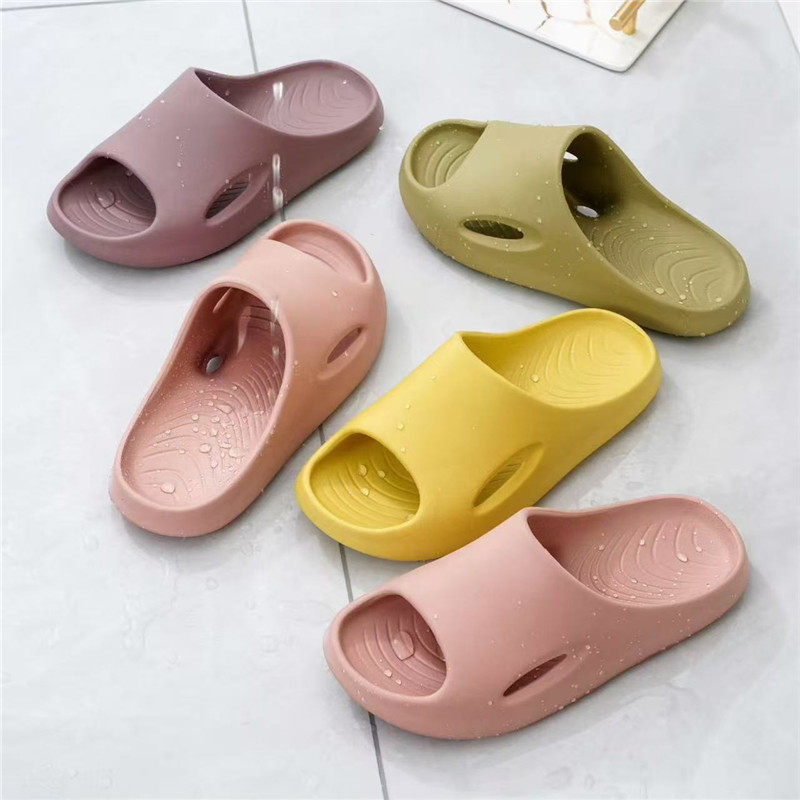 速干漏水浴室洗澡防滑拖鞋女情侣款家用室内踩屎感厚底纯色凉拖男,流行男鞋,一字拖,淘宝优惠券,粉丝福利购,淘宝优惠卷