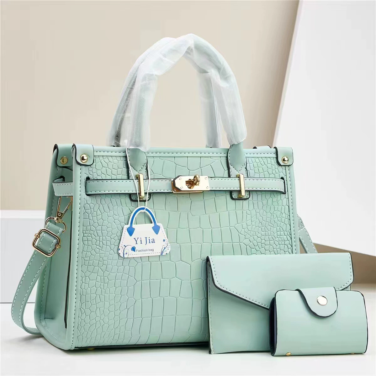 buy 1 get 3 texture upscale handbag for women elegant bags