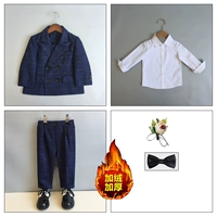 Флисовый комплект, костюм, рубашка, штаны, галстук-бабочка на лацкан, 3 предмета