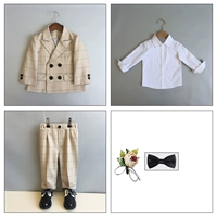 Комплект, костюм, рубашка, штаны, галстук-бабочка на лацкан, 3 предмета