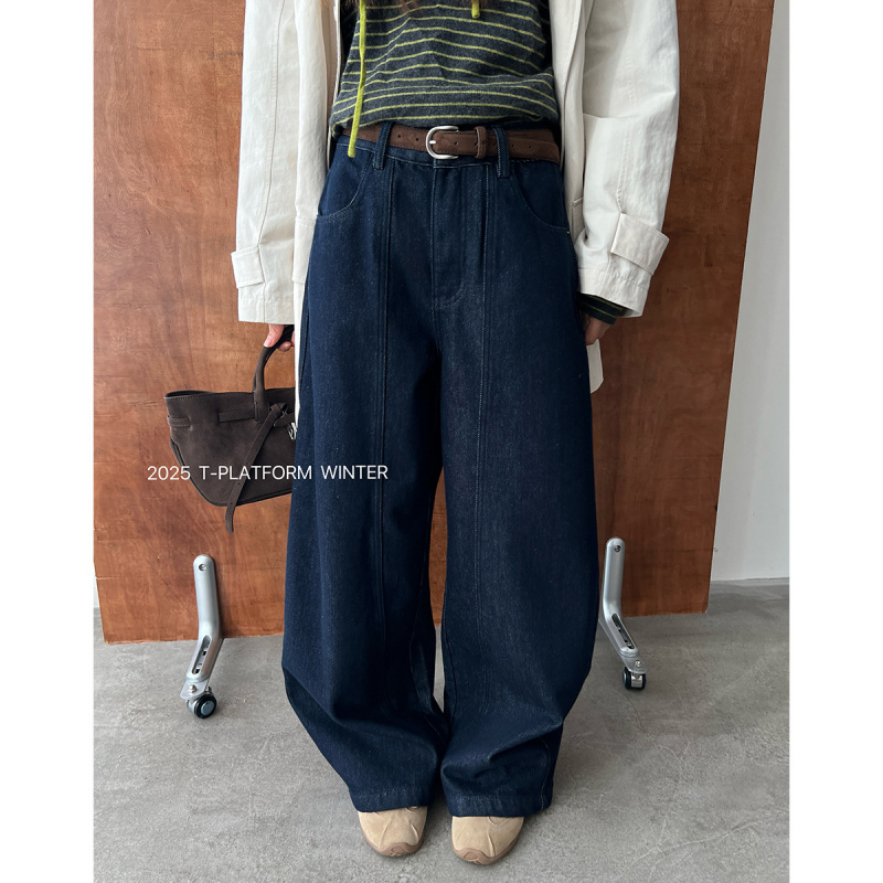 T台梨型显瘦牛仔裤633
