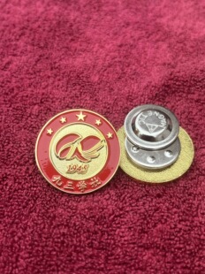 九三学社徽章logo组织会议正装胸牌定做金属标志纪念胸针